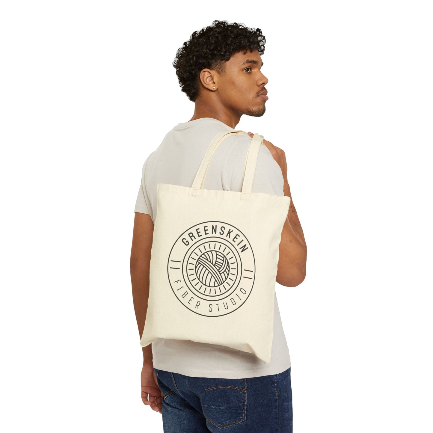 Eco-Friendly Cotton Canvas Tote Bag for Yarn Lovers
