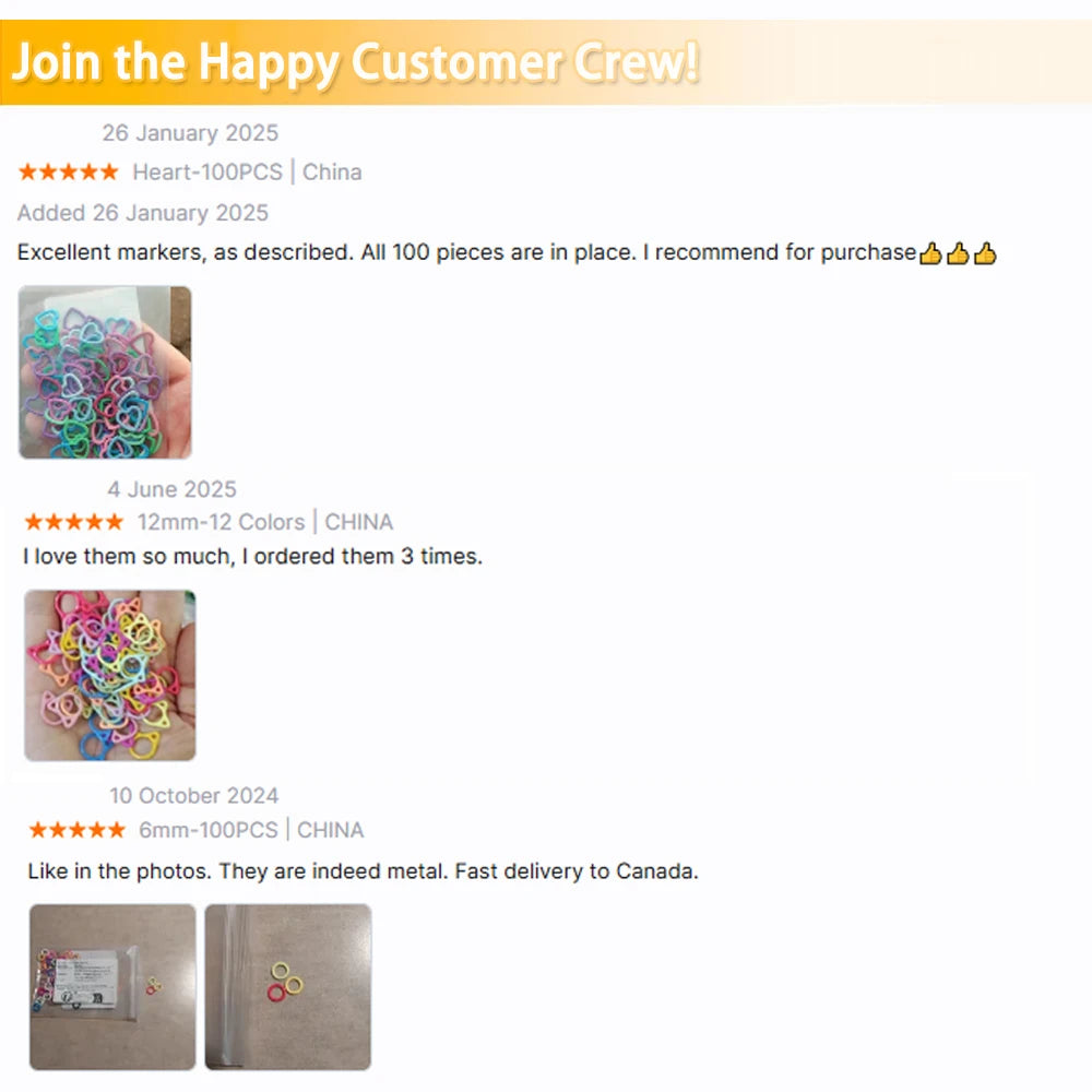 HexiPop Stitch Marker Set