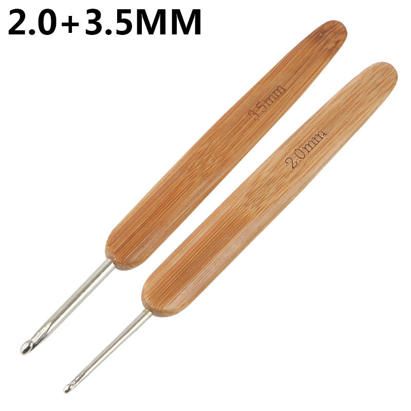 8-Piece Bamboo Crochet Hook Set – 1.0mm to 2.75mm